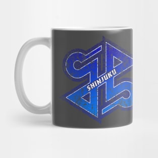 Shinjuku Ward of Tokyo Japanese Symbol Distressed Mug